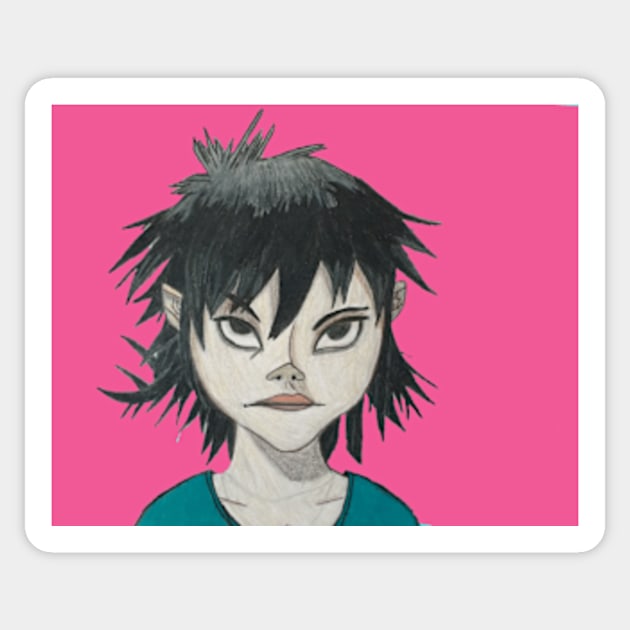 noodle - pink Sticker by PuddinGal4302